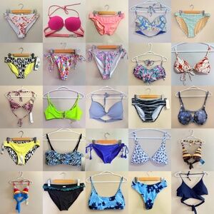 👙24 Piece MEGA BIKINI BUNDLE👙 *PINK VS, La Vie en Rose, Aerie, via Brazil LRG